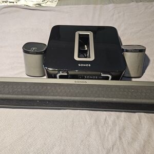 Sonos Black and Silver Audio System